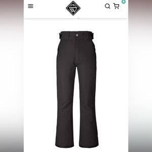 Wantdo Black Waterproof Warm Padding Insulated Outdoors Snow Pants, size L